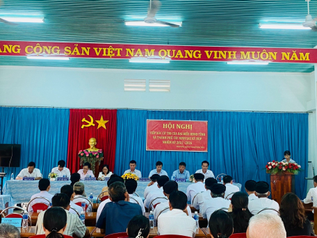 Đại biểu Hội đồng nhân dân tỉnh Tây Ninh và Thành phố Tây Ninh tiếp xúc cử tri sau Kỳ họp thứ 8 HĐND Tỉnh, nhiệm kỳ 2021-2026