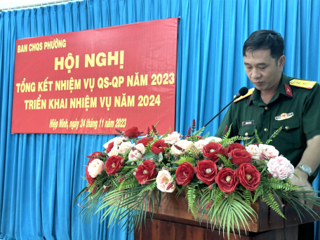 Trung tá Dương Cao Chí - Phó Chỉ huy Trưởng - Tham mưu trưởng - Ban CHQS thành phố