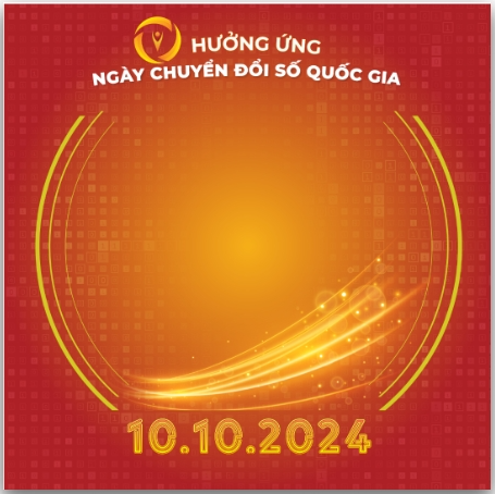 Bộ nhận diện hưởng ứng Ngày Chuyển đổi số quốc gia 10.10.2024