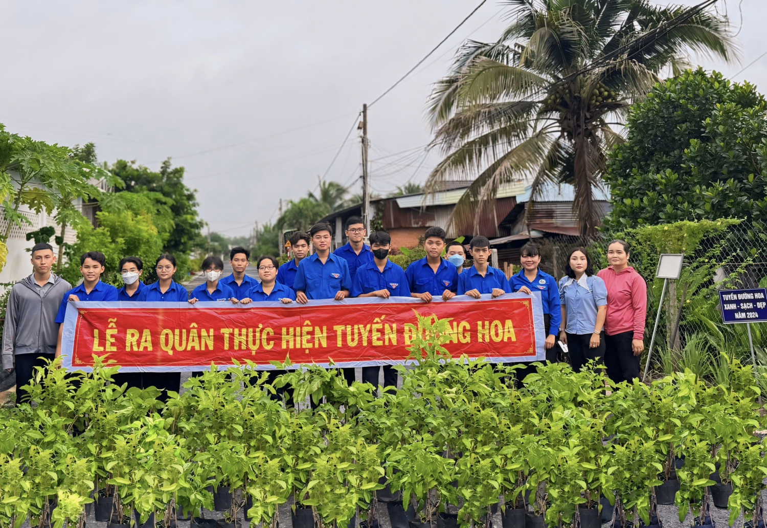 Triển khai thực hiện mô hình "Tuyến đường hoa' năm 2024