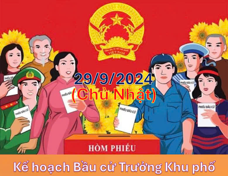 Kế hoạch Bầu cử Trưởng khu phố, phường Hiệp Ninh, nhiệm kỳ 2024 - 2029